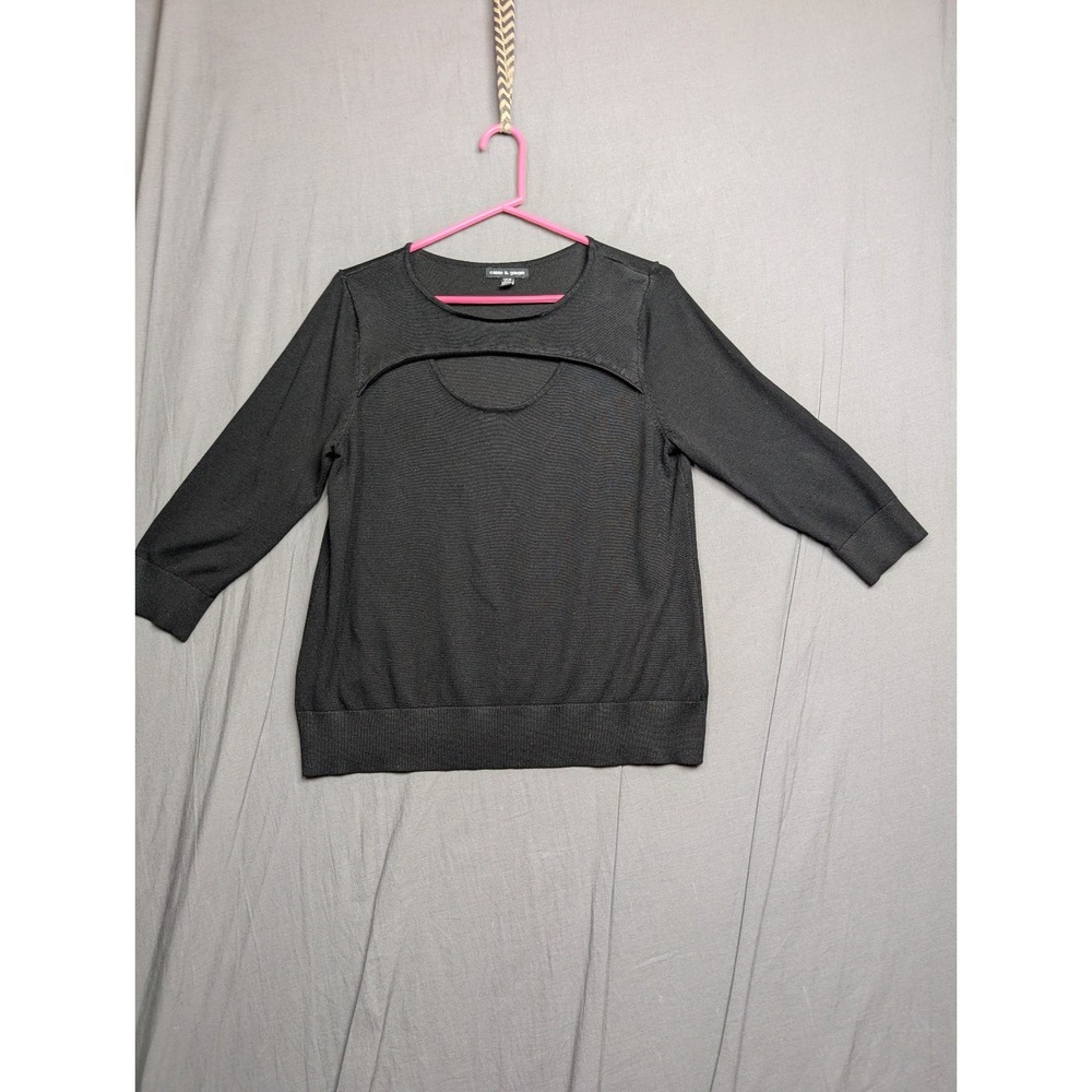 Cable & Gauge Size L Cut Out Women Stylish Modern Color Black